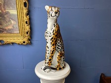 Vintage Leopard Porzellan Skulptur Home Dekoration Antik Stil