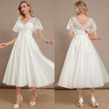 Tee Länge Hochzeitskleider