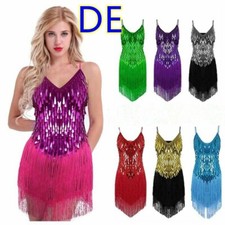 Damen pailletten tanzkleid - de,