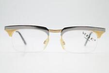 Vintage Brille VOGUE FLECH 2 Silber Gold Halbrand Brillengestell eyeglasses