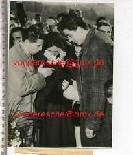 ORIGINAL PRESSEFOTO: ABSCHIED von  RADRENNFAHRER FAUSTO COPPI  - 50gerJahre