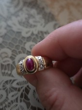 Gold Ring 585 mit Rubin und