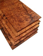 1x Thuja Wurzelholz Brett Thuya Maser 35x14-15cm x 10-12mm #1 burl Messergriff