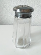 Zuckerstreuer Glas Silber 800