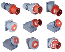 CEE Steckdose Kupplung Stecker Wandsteckdose Wandstecker 5 Polig 63A IP44 IP67