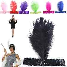 Haarband Feder Schmuckstein