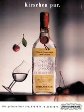 3w23970/ Alte Reklame aus 1993 – SCHLADERER Kirschwasser