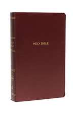 NKJV, Gift and Award Bible, Leather-Look, Burgundy, Red Letter Edition,