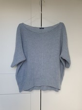 Strickpullover Hellblau 3/4