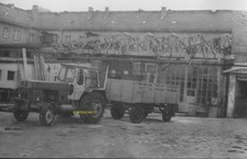 Foto Auto, Oldtimer, DDR-Traktor ZT 300 mit Anhänger, 10x14cm, echt, 1974