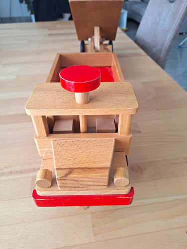 Holzspielzeug kipper lkw set - holzspielzeug, kipper-lkw