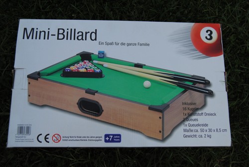 Mini billard spiel mit karton - mini,