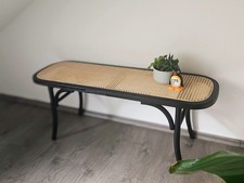 Rattan Holz Flur Sitzbank