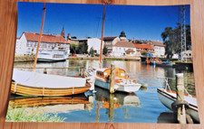 Foto Hafen Bollwerk Ueckermünde Kutter  Segelboote Schloß Kirche Brücke