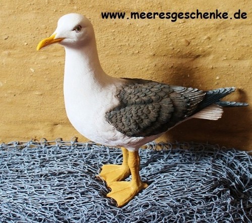 Xxl deko figur stehende möwe - deko-figur,