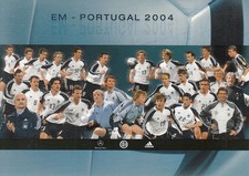 DFB Deutschland Mannschaftsbild Mannschaftskarte Mannschaftsfoto 2004 Portugal