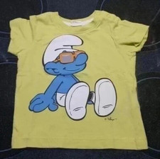 Gelbes "Schlumpf" T-Shirt -