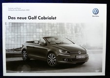 VW Golf 6 convertible price