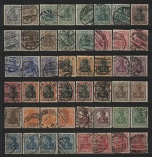 ❌ Deutsches Reich 88 Werte GERMANIA mit 40 GEPRÜFTEN auch Paare aus alter Tüte ❌