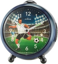 Kinderwecker Fußball Atruim A932-5 "Scorer" Snooze Licht Alarm dunkelblau