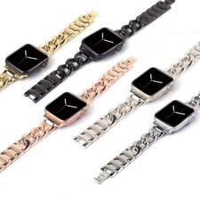 Edelstahl Kette Armband für Apple Watch 11 10 9 8 7 6 5 4 SE 40/44/41/45/42/46mm