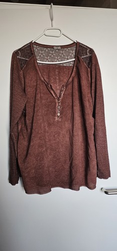 Tredy langarm shirt braun - tredy,