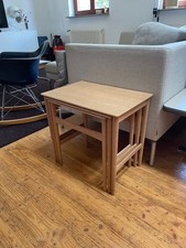 Vintage Hans J. Wegner AT-40 Satztische Eiche Andreas Tuck Dänemark 60er OAK