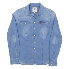 G-STAR Damen Jeanshemd Blau