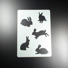 A4 Schablone Hase 5 Häschen