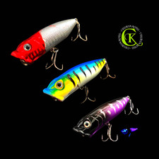 3x 7cm Popper Topwater