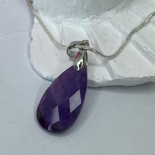 925 Silber Kette Amethyst