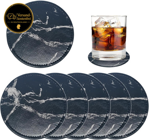 Glas untersetzer set aus - set,