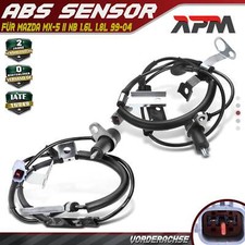 2x ABS Sensor Raddrehzahl Vorne Links Recht für Mazda MX-5 II NB 1.6L 1.8L 99-04