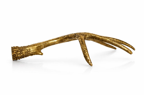 Hirschgeweih gold polyresin - hirschgeweih,