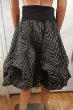 Neu Ballonrock Gr M grau schwarz