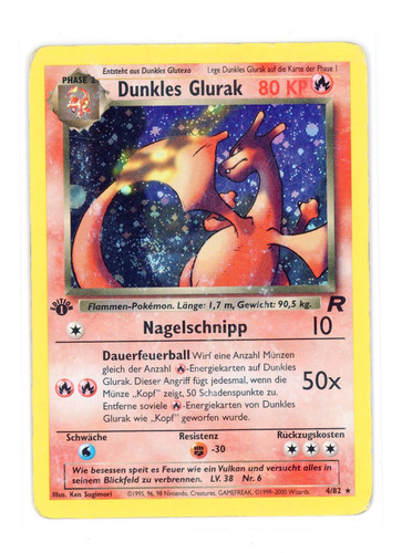 Dunkles glurak edition 82 - glurak, 4/82