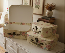 3er Set Deko Koffer Box