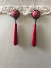 Mosaik Ohrclips bronze rot