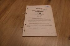 John Deere Niederdruckpresse F81 Ersatzteilliste 26025A F.81 1963 xx20906