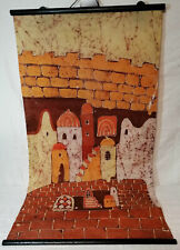 Vintage 60/ 70er Jahre Wandbehang BATIK Handarbeit Orient Motiv UNIKAT Rarität