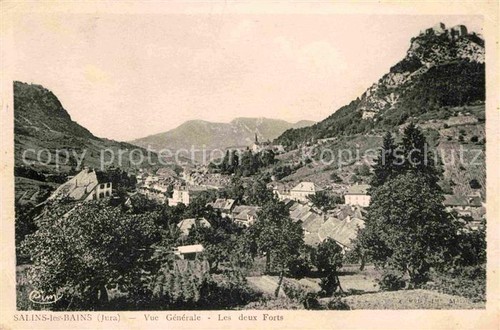 Salins les bains panorama burg - salins-les-bains,