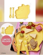★ Tupperware ★ Kinder Teller + Besteck ★ Tuppercare ★ WINNIE POOH ★ gelb ★ NEU