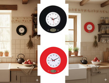 2 in 1 Glas Wanduhr &