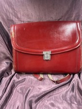 Schulranzen Leder rot