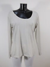 ESCADA Damen Shirt Gr XL DE / Grau mit Muster Neuwertig  ( S 2963 )