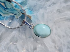 Larimar Anhänger + Silberkette        (G47)