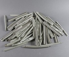 LEGO® Konvolut Eisenbahn Schiene 12 V Gerade Kurve Strom Leiter Schienen grau 