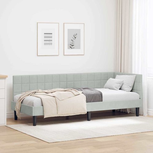 Samt eckbettgestell ohne - eckbettgestell,