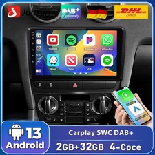 DAB+ Android 14 Für Audi A3 S3 RS3 8P 8V Carplay Autoradio GPS Navi RDS SWC BT
