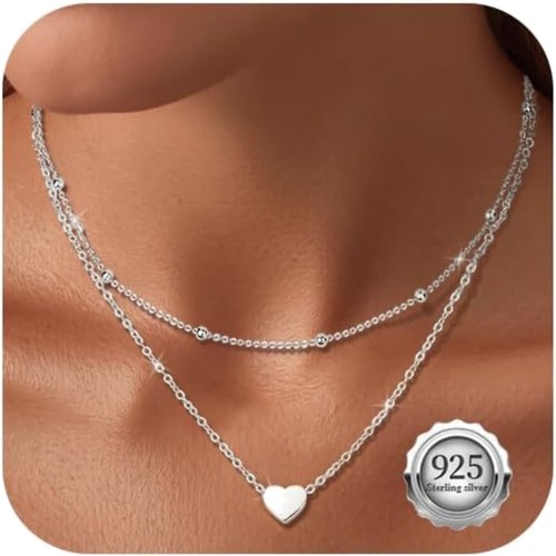 Herz halskette damen silber - herz,